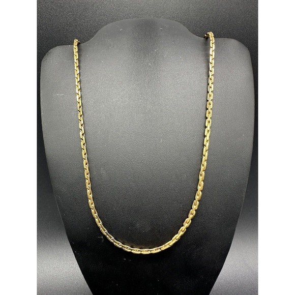 Vintage 1/20 12k Gold Filled Fancy Link Necklace 30" 3mm 27Gs - Picture 3 of 8